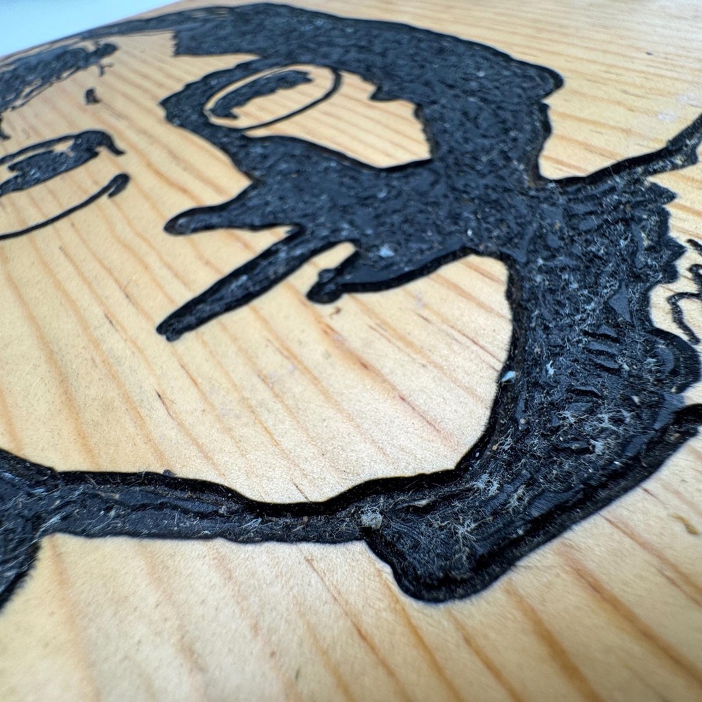 John Lennon Handmade Wood Block Portrait Folk Art Wall Decor Beatles Music Icon - Picture 4 of 7